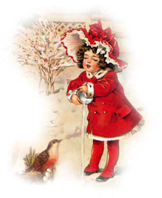 tube vintage noel christmas hiver enfant
