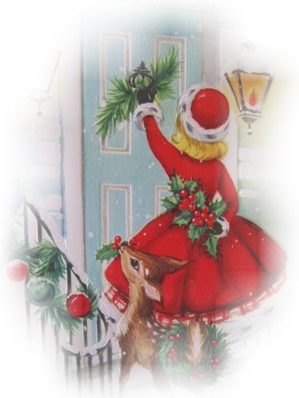 tube vintage noel christmas enfant