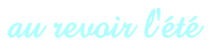 TUBE PNG TEXTE au revoir l'été