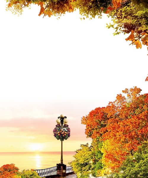 tube png cadre frame automne autumn