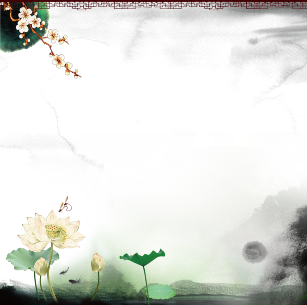 tube png asiatique  deco cadre